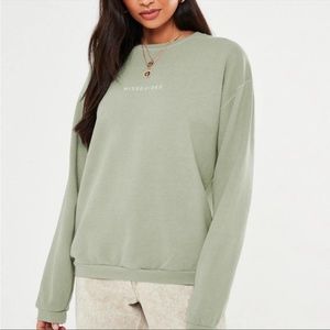 Missguided crew sweatshirt Large